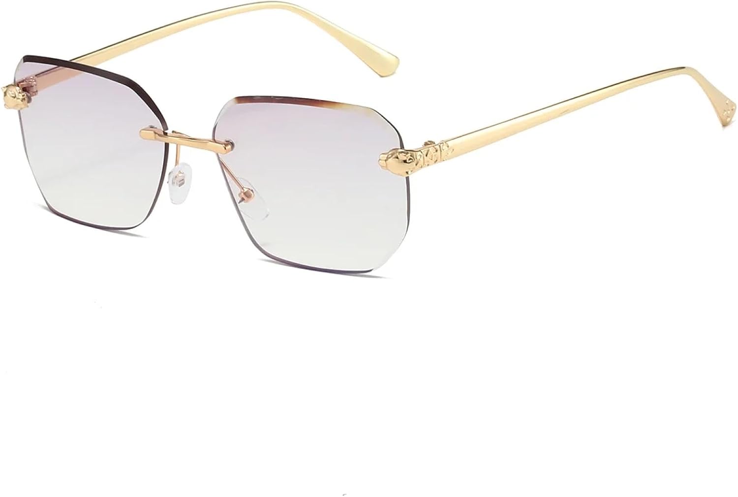 Солнцезащитные очки с защитой от УФ-излучения UV400 | Женские безободковые градиентные очки | Линзы конфетных цветов для занятий спортом на открытом воздухе и вождения DSVIGF, Golden-light Purple
Солнцезащитные очки с защитой от УФ-излучения UV400 | Женские безободковые градиентные очки | Линзы конфетных цветов для занятий спортом на открытом воздухе и вождения DSVIGF, Golden-light Purple