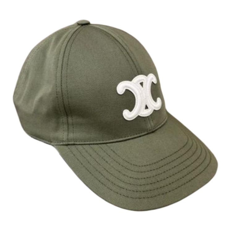 CELINE Бейсболка с вышитым логотипом, Green 
CELINE Бейсболка с вышитым логотипом, Green