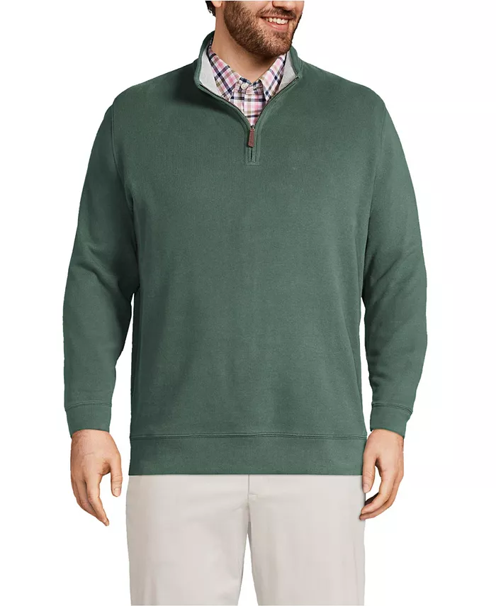 Мужской большой и высокий свитер Bedford Rib с четвертью молнии Lands' End, зеленый
Мужской большой и высокий свитер Bedford Rib с четвертью молнии Lands' End, зеленый