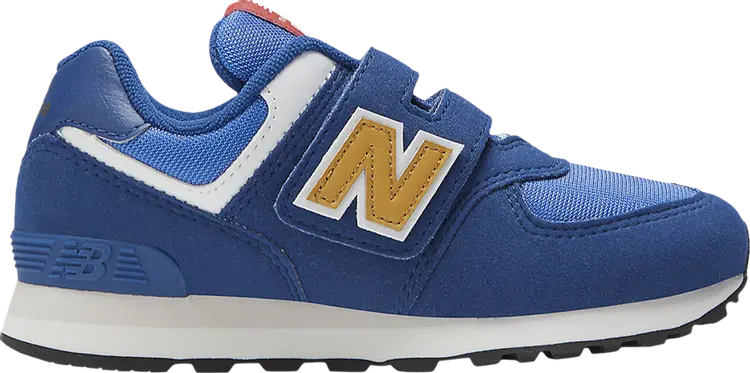 Кроссовки 574 Hook & Loop Little Kid Wide 'Night Sky Gold Fusion', синий 
Кроссовки 574 Hook & Loop Little Kid Wide 'Night Sky Gold Fusion', синий