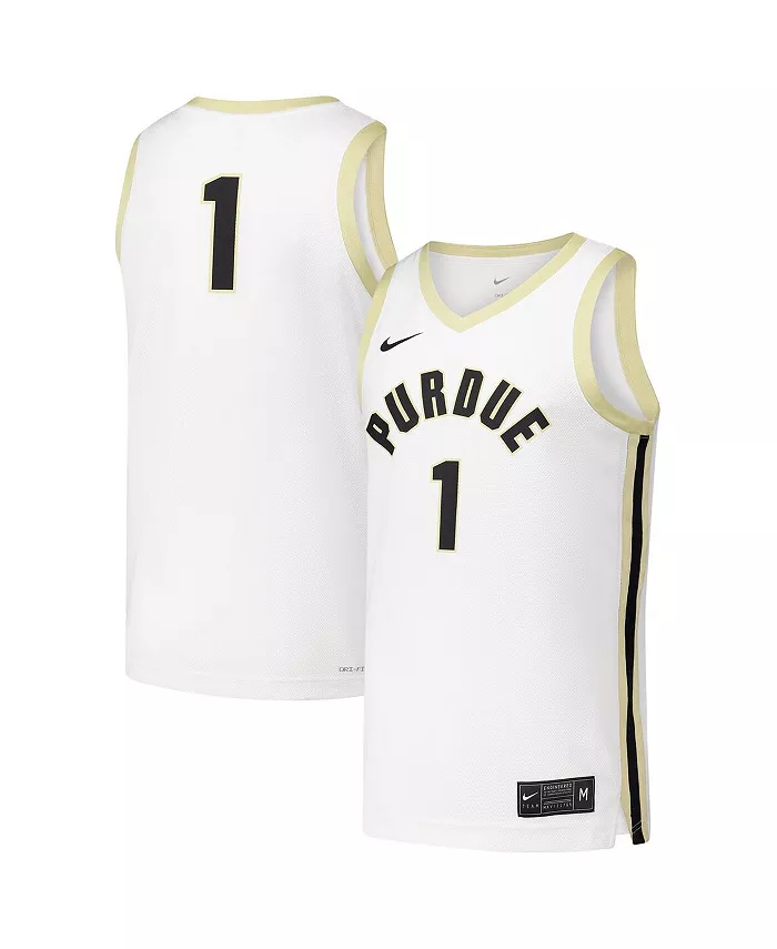 Мужская 1 белая Purdue Boilermakers реплика баскетбольная майка Nike
Мужская 1 белая Purdue Boilermakers реплика баскетбольная майка Nike