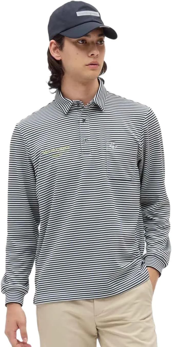 Мужская поло-рубашка с длинным рукавом Manning Wear MG5FLS26M с карманами по краю, термоэластичная, для игры в гольф Munsingwear, черный
Мужская поло-рубашка с длинным рукавом Manning Wear MG5FLS26M с карманами по краю, термоэластичная, для игры в гольф Munsingwear, черный