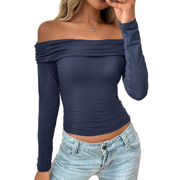 Женская топ с открытыми плечами и длинными рукавами Yesfashion, Blue
Женская топ с открытыми плечами и длинными рукавами Yesfashion, Blue