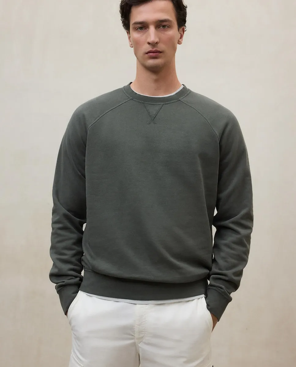 Мужская толстовка с круглым вырезом и резинками на манжетах и поясе Ecoalf, зеленый
Мужская толстовка с круглым вырезом и резинками на манжетах и поясе Ecoalf, зеленый