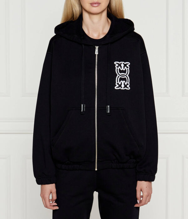 Толстовка женская Pinko удлиненная на молнии, черный
Толстовка женская Pinko удлиненная на молнии, черный