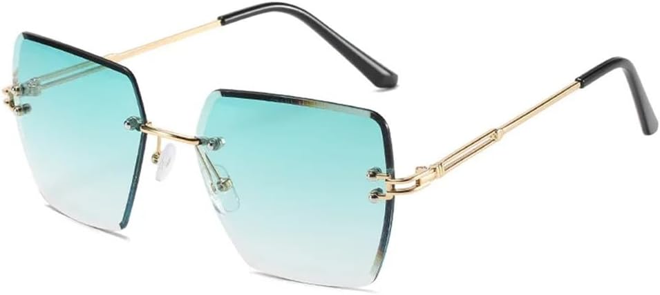 Крупные безободковые солнцезащитные очки с градиентной окраской и защитой от УФ-излучения UV400 для женщин, подходят для занятий спортом на открытом воздухе, бега и езды на велосипеде generic, Gold Green
Крупные безободковые солнцезащитные очки с градиентной окраской и защитой от УФ-излучения UV400 для женщин, подходят для занятий спортом на открытом воздухе, бега и езды на велосипеде generic, Gold Green