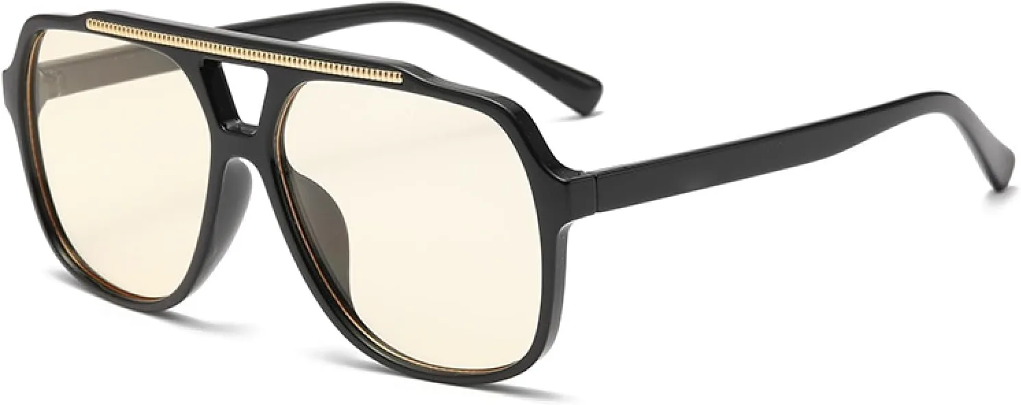 Модные солнцезащитные очки в стиле ретро с двойным солнцезащитным козырьком и защитой от УФ-излучения. Простые солнцезащитные очки HHZZYVY, Black Champagne
Модные солнцезащитные очки в стиле ретро с двойным солнцезащитным козырьком и защитой от УФ-излучения. Простые солнцезащитные очки HHZZYVY, Black Champagne