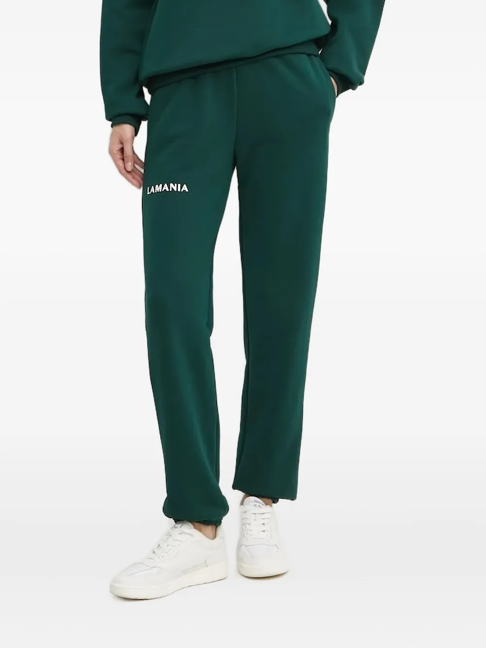 Джогеры с вышитым логотипом La Mania, зеленый
Джогеры с вышитым логотипом La Mania, зеленый