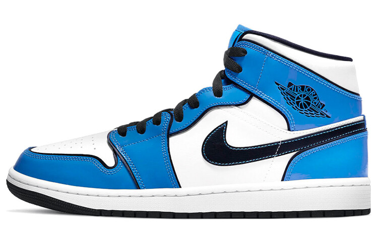 Кроссовки JORDAN 1 Mid Signal Blue 
Кроссовки JORDAN 1 Mid Signal Blue