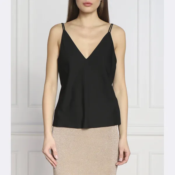 Атласный топ обычного кроя Calvin Klein, черный
Атласный топ обычного кроя Calvin Klein, черный