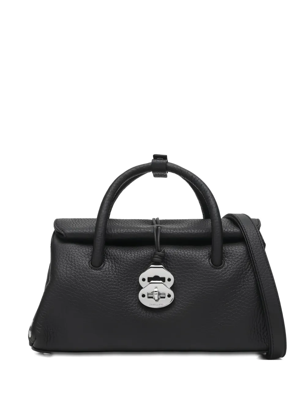 Кожаная сумка с ручкой, украшенной заклепками Zanellato, черный
Кожаная сумка с ручкой, украшенной заклепками Zanellato, черный