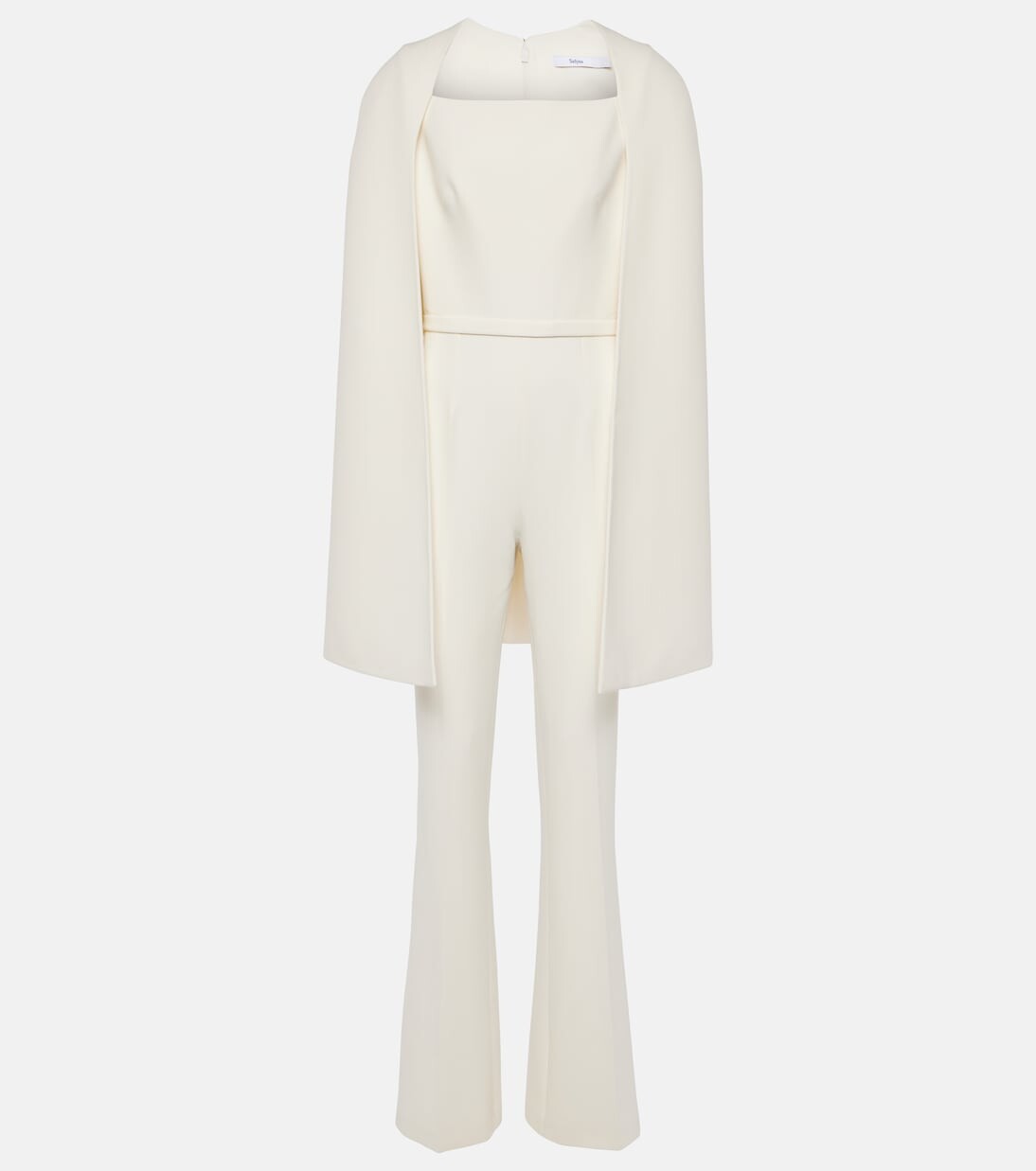 Свадебный комбинезон из крепа с накидкой cinzia Safiyaa, белый
Свадебный комбинезон из крепа с накидкой cinzia Safiyaa, белый