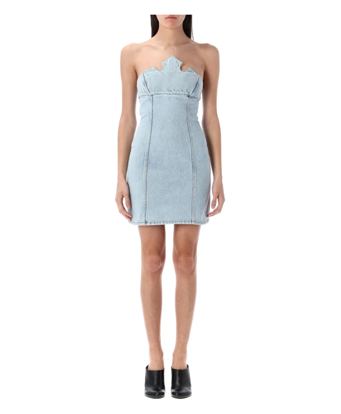 Синее джинсовое мини-платье с короной Coperni, синий
Синее джинсовое мини-платье с короной Coperni, синий