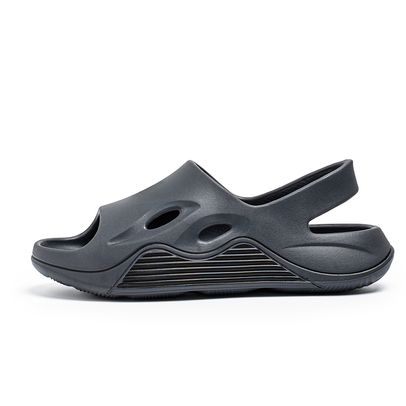 NANJIREN Пляжные сандалии мужские, черно-серые 
NANJIREN Пляжные сандалии мужские, черно-серые