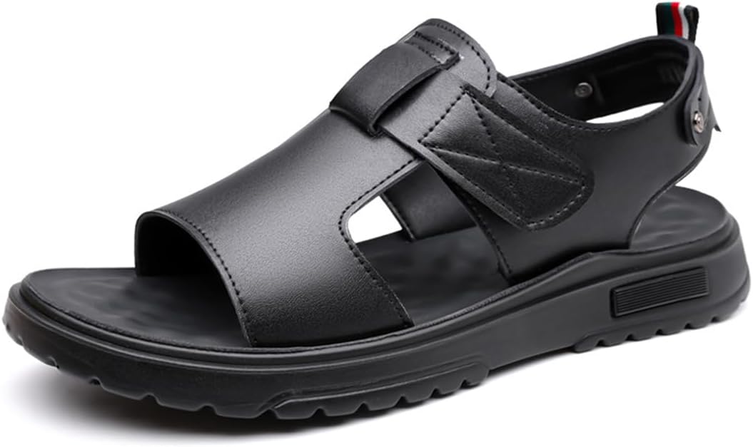 Мужские сандалии Rojeam из кожи, нескользящие сандалии рыбака, летняя обувь для путешествий, пляжа и повседневной носки, черный
Мужские сандалии Rojeam из кожи, нескользящие сандалии рыбака, летняя обувь для путешествий, пляжа и повседневной носки, черный