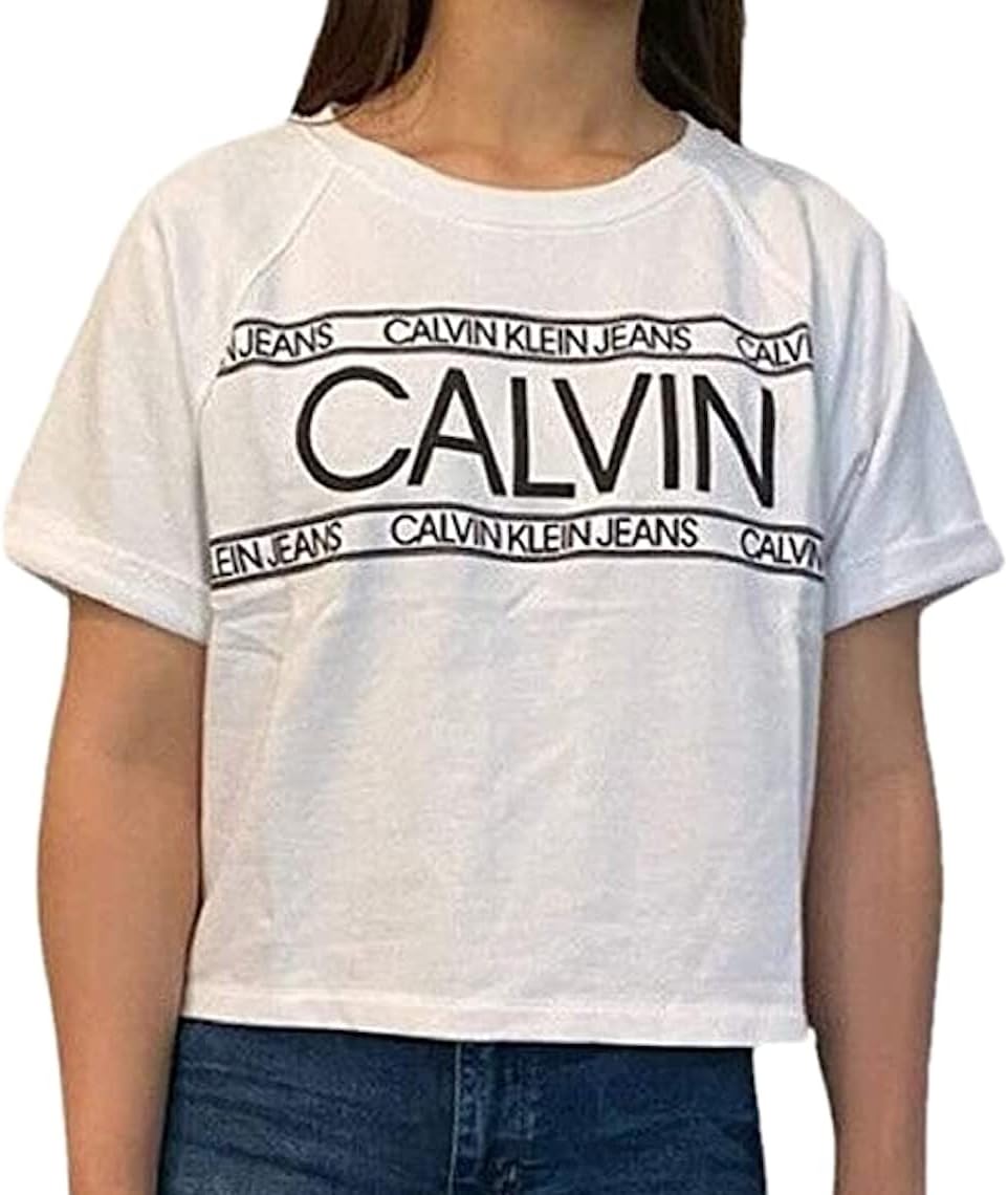 Женский укороченный топ из французского терри с логотипом Calvin Klein Jeans - белый, White
Женский укороченный топ из французского терри с логотипом Calvin Klein Jeans - белый, White