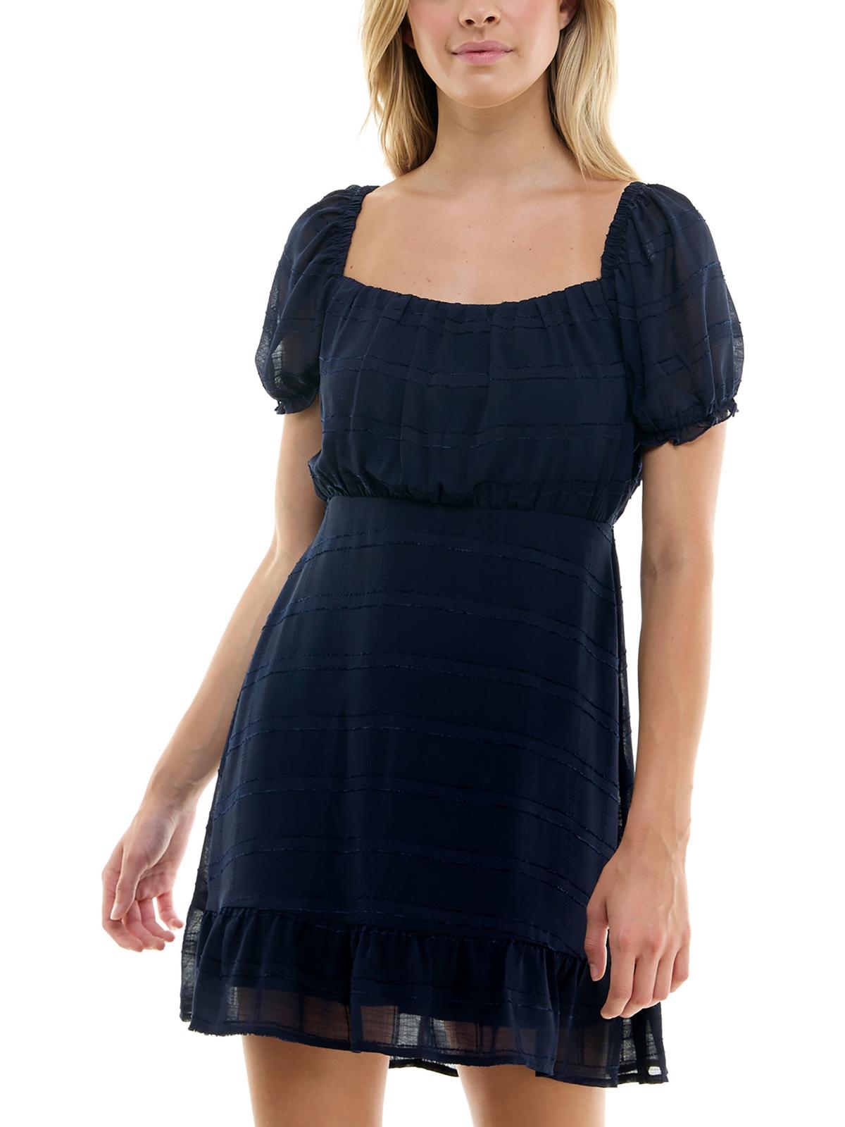 Женское мини-платье с квадратным вырезом и расклешенной юбкой Speechless, темно-синий
Женское мини-платье с квадратным вырезом и расклешенной юбкой Speechless, темно-синий