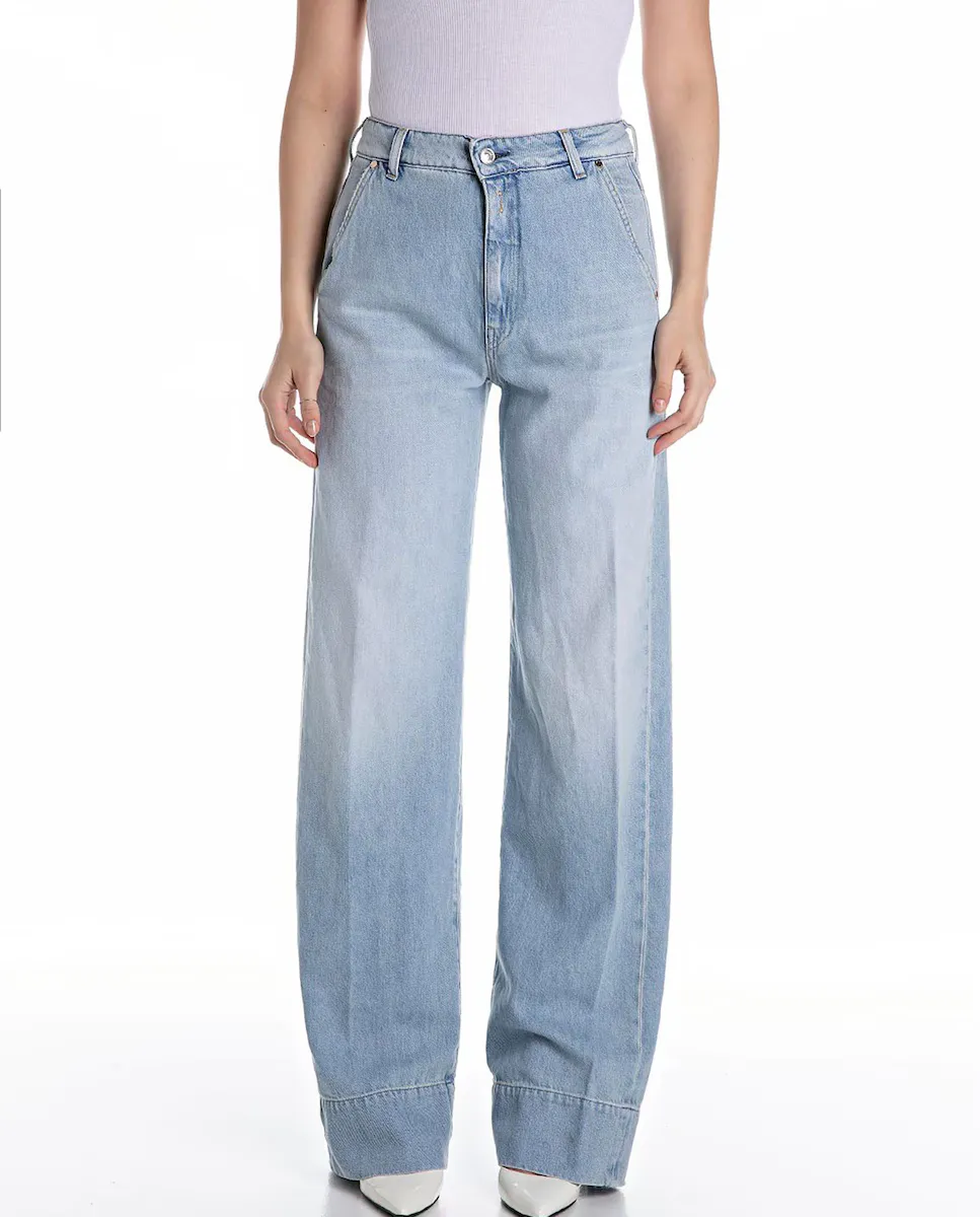 Женские джинсы широкого кроя с карманами Replay, синий
Женские джинсы широкого кроя с карманами Replay, синий