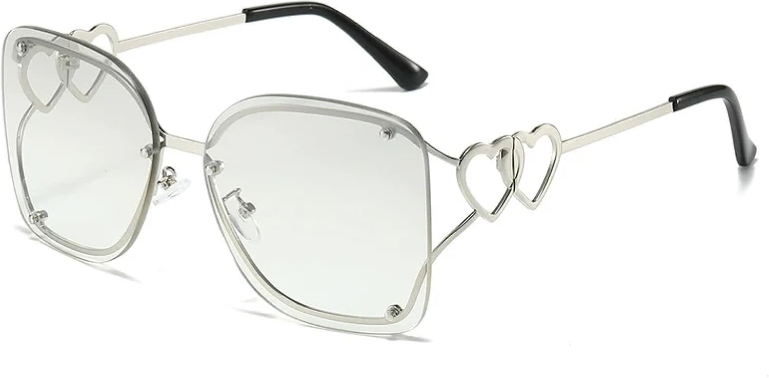 Винтажные солнцезащитные очки без оправы для женщин и мужчин, модные, с двойной защитой, для активного отдыха и вождения, с защитой от УФ-излучения UV400 TKKTLLT, Silver Silver
Винтажные солнцезащитные очки без оправы для женщин и мужчин, модные, с двойной защитой, для активного отдыха и вождения, с защитой от УФ-излучения UV400 TKKTLLT, Silver Silver