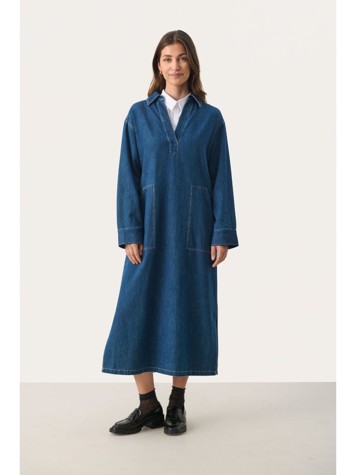 PART TWO Джинсовое платье LollaPW свободного кроя, средней плотности, синего цвета
PART TWO Джинсовое платье LollaPW свободного кроя, средней плотности, синего цвета