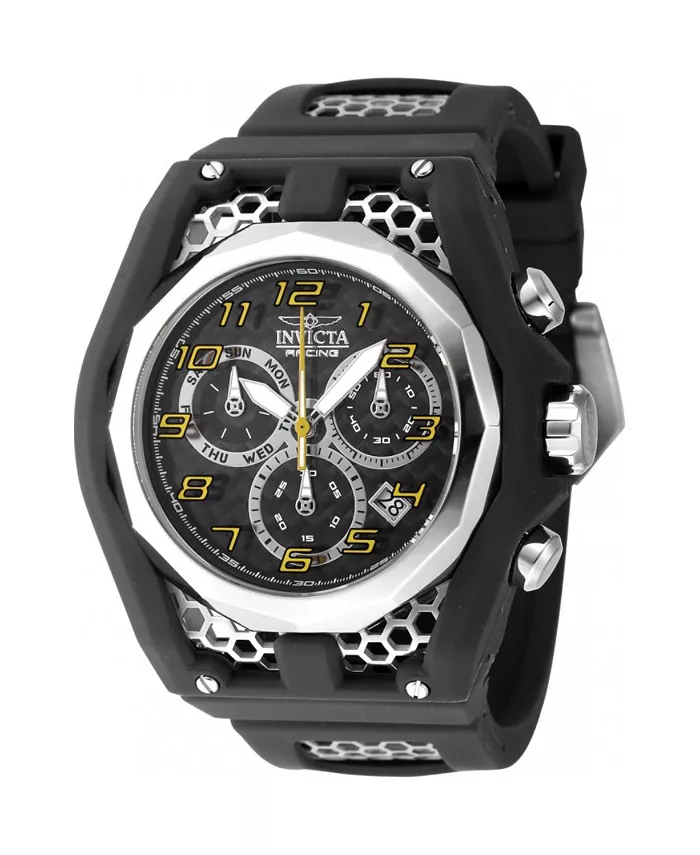 Мужские часы Invicta Racing Quartz Chronograph 47207 с черным корпусом и серебристым циферблатом, черный
Мужские часы Invicta Racing Quartz Chronograph 47207 с черным корпусом и серебристым циферблатом, черный