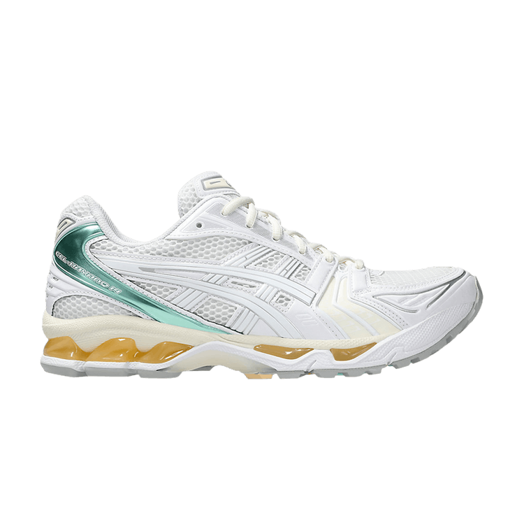 Кроссовки ASICS Gel Kayano 14 'White Green Cream', белый
Кроссовки ASICS Gel Kayano 14 'White Green Cream', белый
