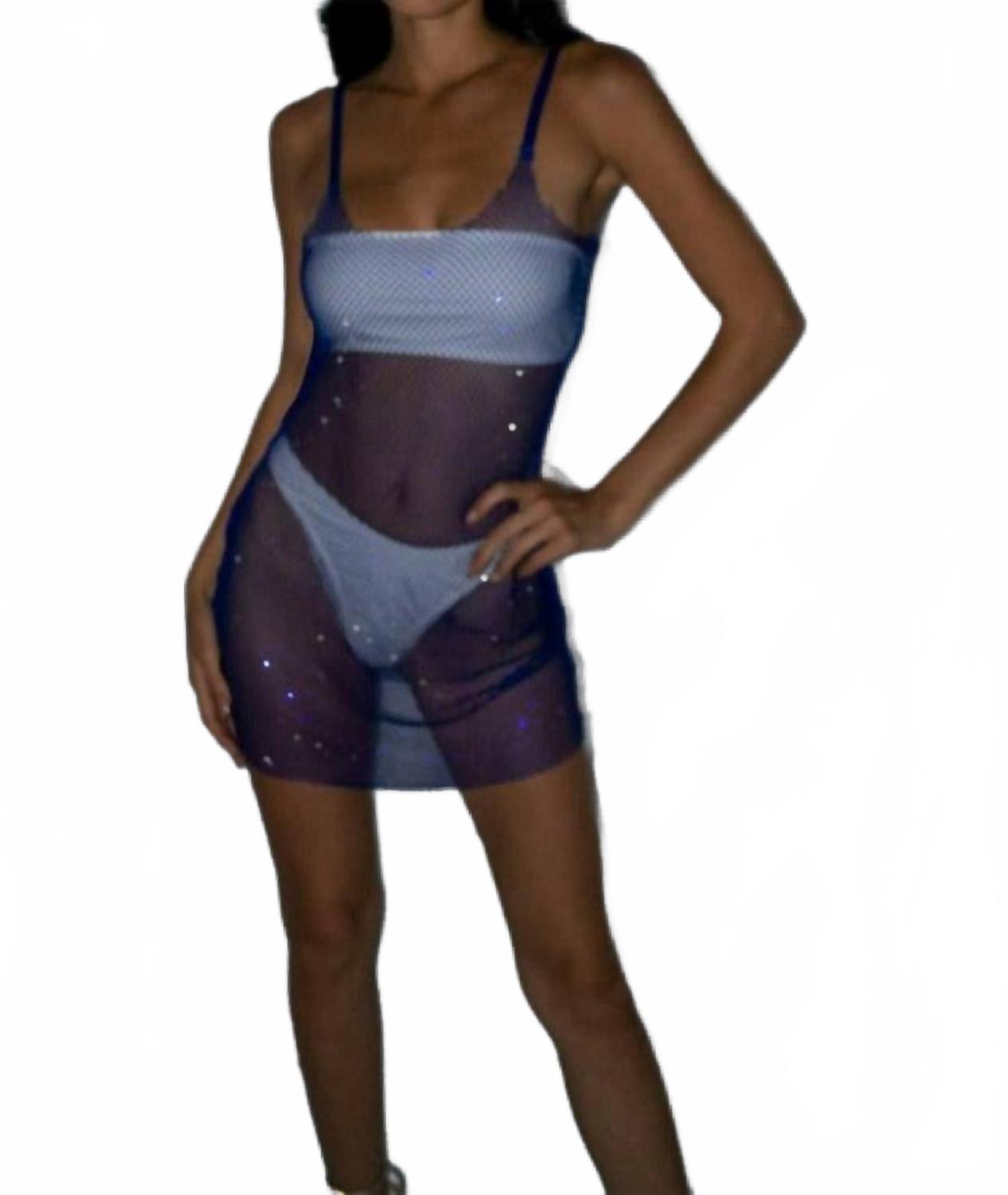 Мини-платье Kayla со стразами и сеткой королевского синего цвета Tic Toc, синий
Мини-платье Kayla со стразами и сеткой королевского синего цвета Tic Toc, синий