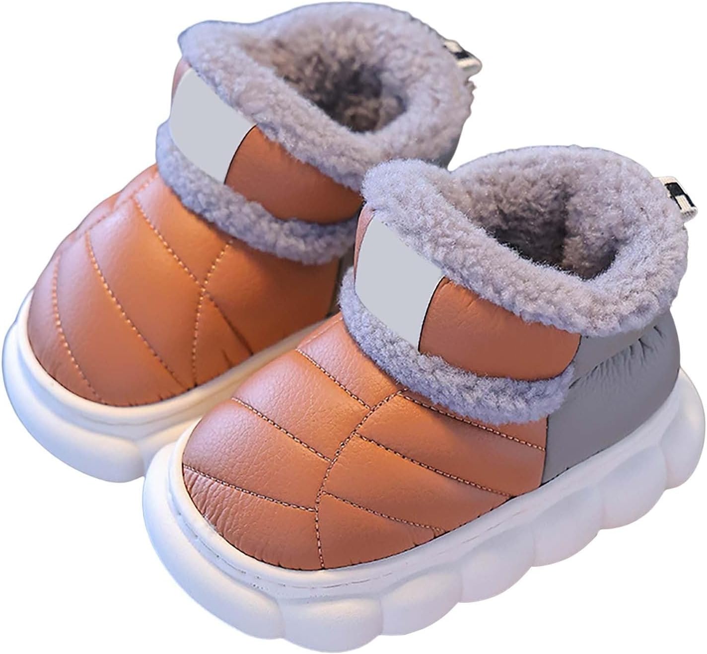 Детские флисовые утепленные ботинки до щиколотки, водонепроницаемые с PU-кожей, короткие теплые плюшевые зимние ботинки на платформе Generic, Coffee
Детские флисовые утепленные ботинки до щиколотки, водонепроницаемые с PU-кожей, короткие теплые плюшевые зимние ботинки на платформе Generic, Coffee