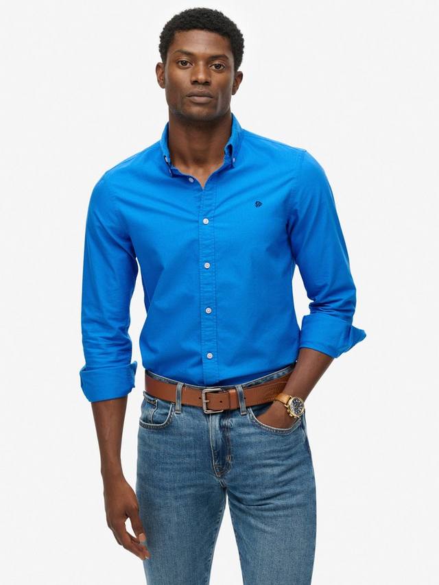 Хлопковая оксфордская рубашка Regular Fit Superdry, French Blue
Хлопковая оксфордская рубашка Regular Fit Superdry, French Blue
