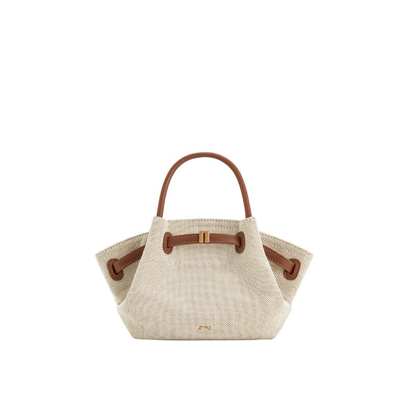 JW PEI Миниатюрная плиссированная сумка-тоут с застежкой, Brown Canvas
JW PEI Миниатюрная плиссированная сумка-тоут с застежкой, Brown Canvas