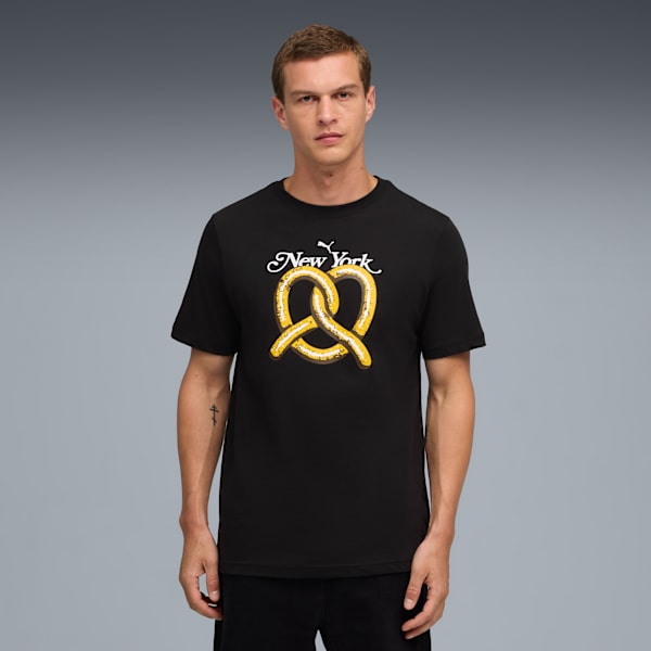 Мужская футболка с принтом кренделя Nyc Puma, черный
Мужская футболка с принтом кренделя Nyc Puma, черный