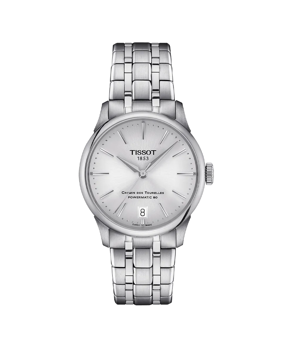 Женские часы из коллекции Chemin des Tourelles в стальном корпусе Tissot, серебряный
Женские часы из коллекции Chemin des Tourelles в стальном корпусе Tissot, серебряный