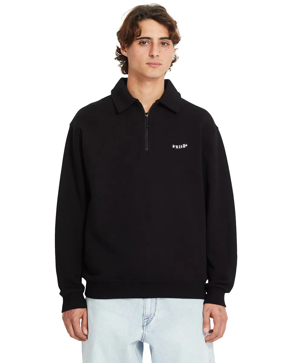 Черная мужская толстовка без капюшона Volcom, черный
Черная мужская толстовка без капюшона Volcom, черный