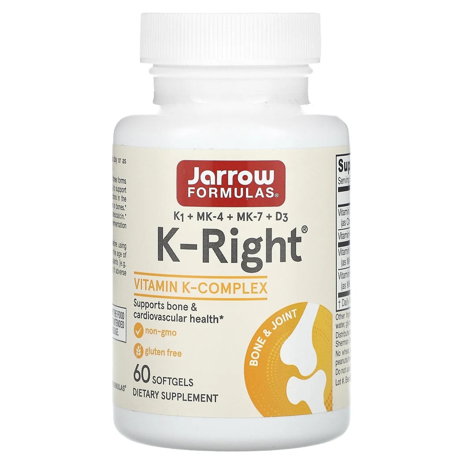 Jarrow Formulas K-Right 60 мягких таблеток
Jarrow Formulas K-Right 60 мягких таблеток