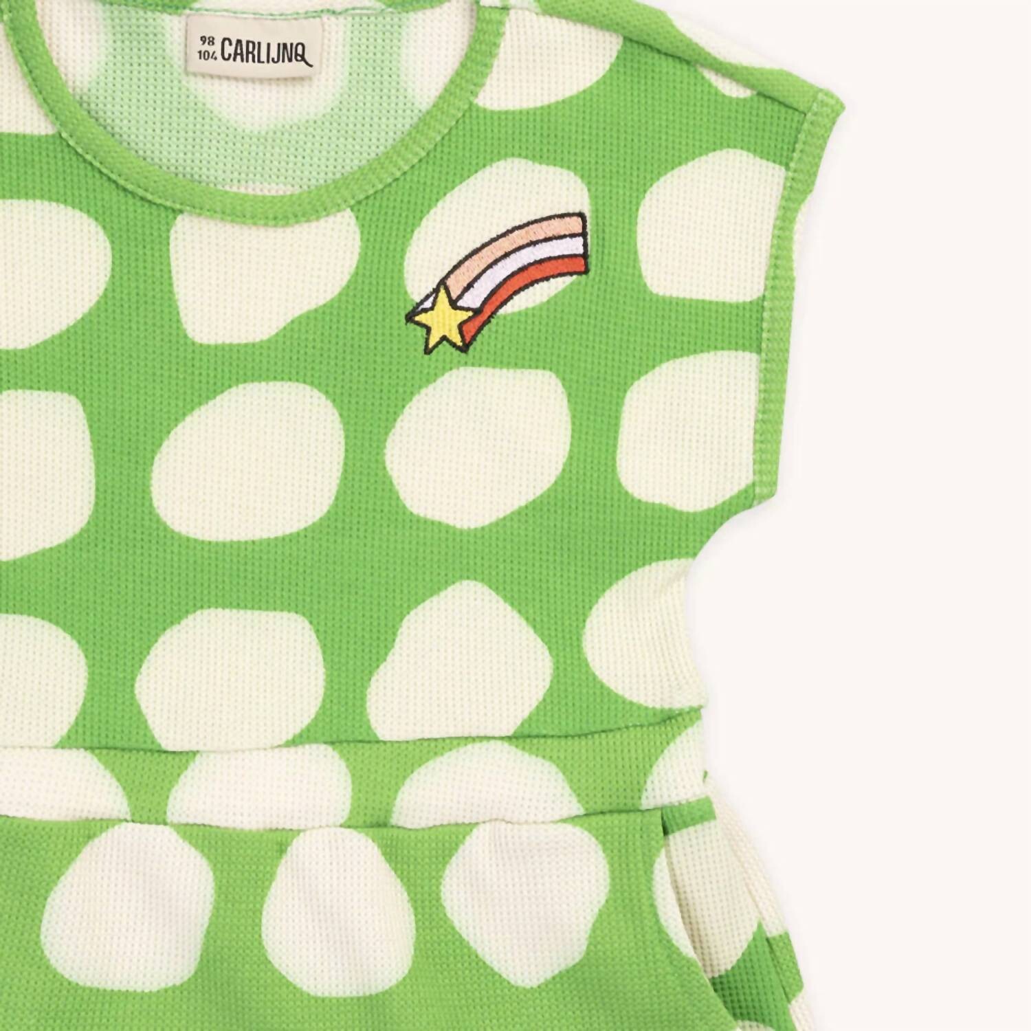 Платье стандартного кроя для девочки белого/зеленого цвета CarlijnQ
Платье стандартного кроя для девочки белого/зеленого цвета CarlijnQ