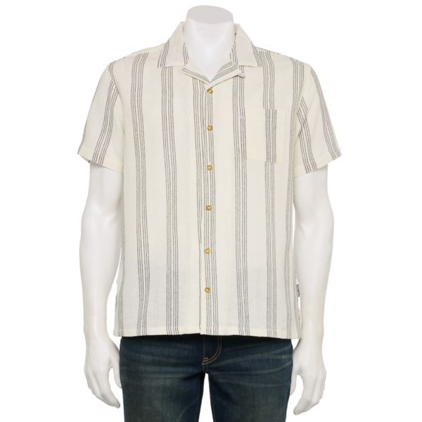 Мужская текстурированная короткорукавная полосатая рубашка на пуговицах Reverse Threads, цвет white stripe
Мужская текстурированная короткорукавная полосатая рубашка на пуговицах Reverse Threads, цвет white stripe