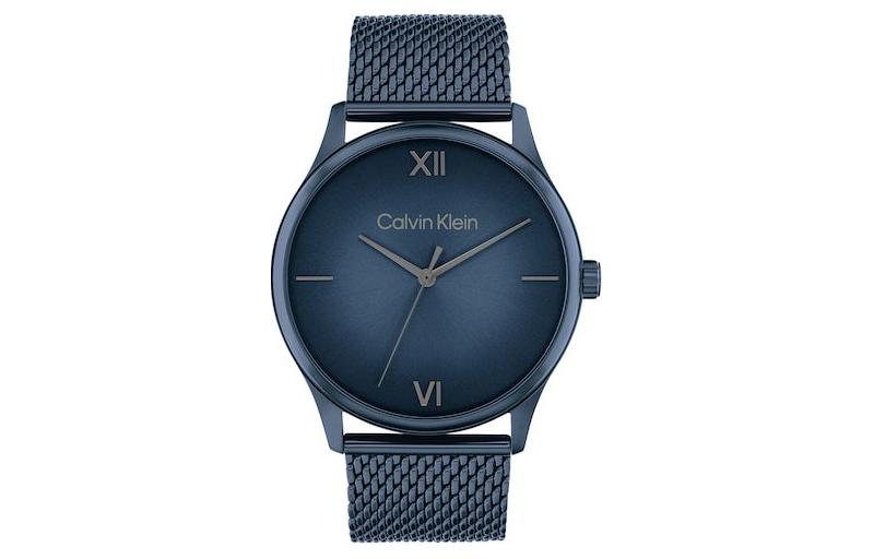 Часы CK с кварцевым механизмом, стальной браслет, синий циферблат 43 мм, мужские часы Calvin Klein
Часы CK с кварцевым механизмом, стальной браслет, синий циферблат 43 мм, мужские часы Calvin Klein