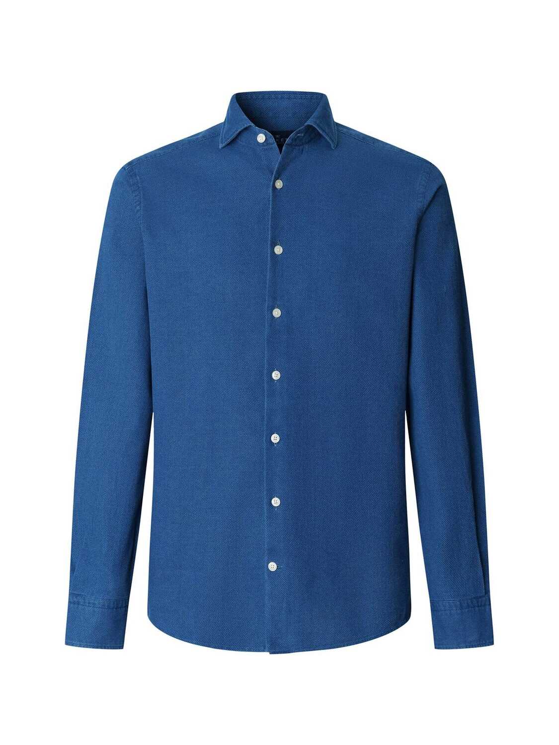 Hackett London Рубашка на пуговицах синего денима в облегающем крое
Hackett London Рубашка на пуговицах синего денима в облегающем крое