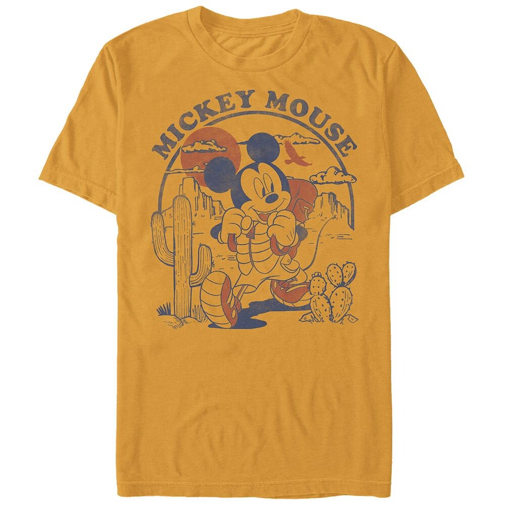Мужская футболка с рисунком Disney's Mickey Mouse Hiking Guy, золотой
Мужская футболка с рисунком Disney's Mickey Mouse Hiking Guy, золотой
