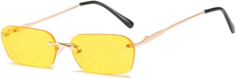 Модные маленькие прямоугольные солнцезащитные очки без оправы для женщин в винтажном стиле с прозрачными линзами цвета океана, мужские розовые и желтые овальные солнцезащитные очки UUPTTPL, Yellow
Модные маленькие прямоугольные солнцезащитные очки без оправы для женщин в винтажном стиле с прозрачными линзами цвета океана, мужские розовые и желтые овальные солнцезащитные очки UUPTTPL, Yellow