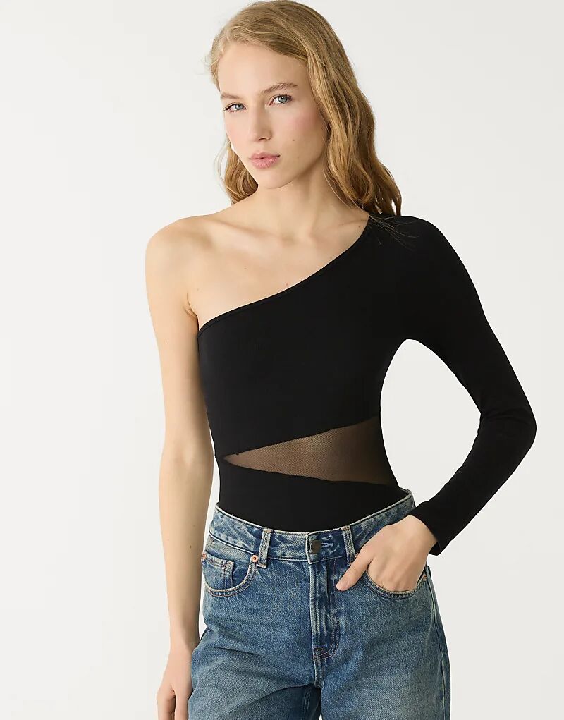 Асимметричное боди Stradivarius с прозрачными деталями черного цвета
Асимметричное боди Stradivarius с прозрачными деталями черного цвета