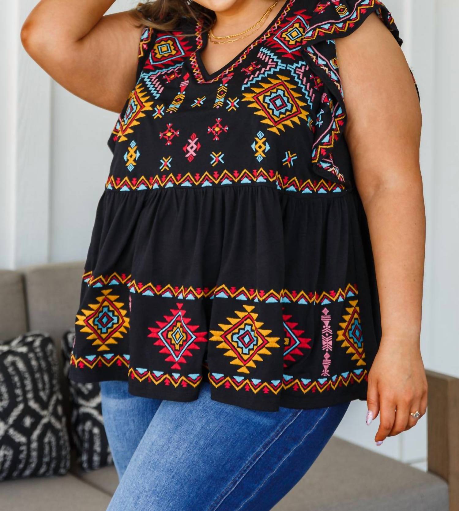 Вышитая блузка София черного цвета ANDREE BY UNIT
Вышитая блузка София черного цвета ANDREE BY UNIT