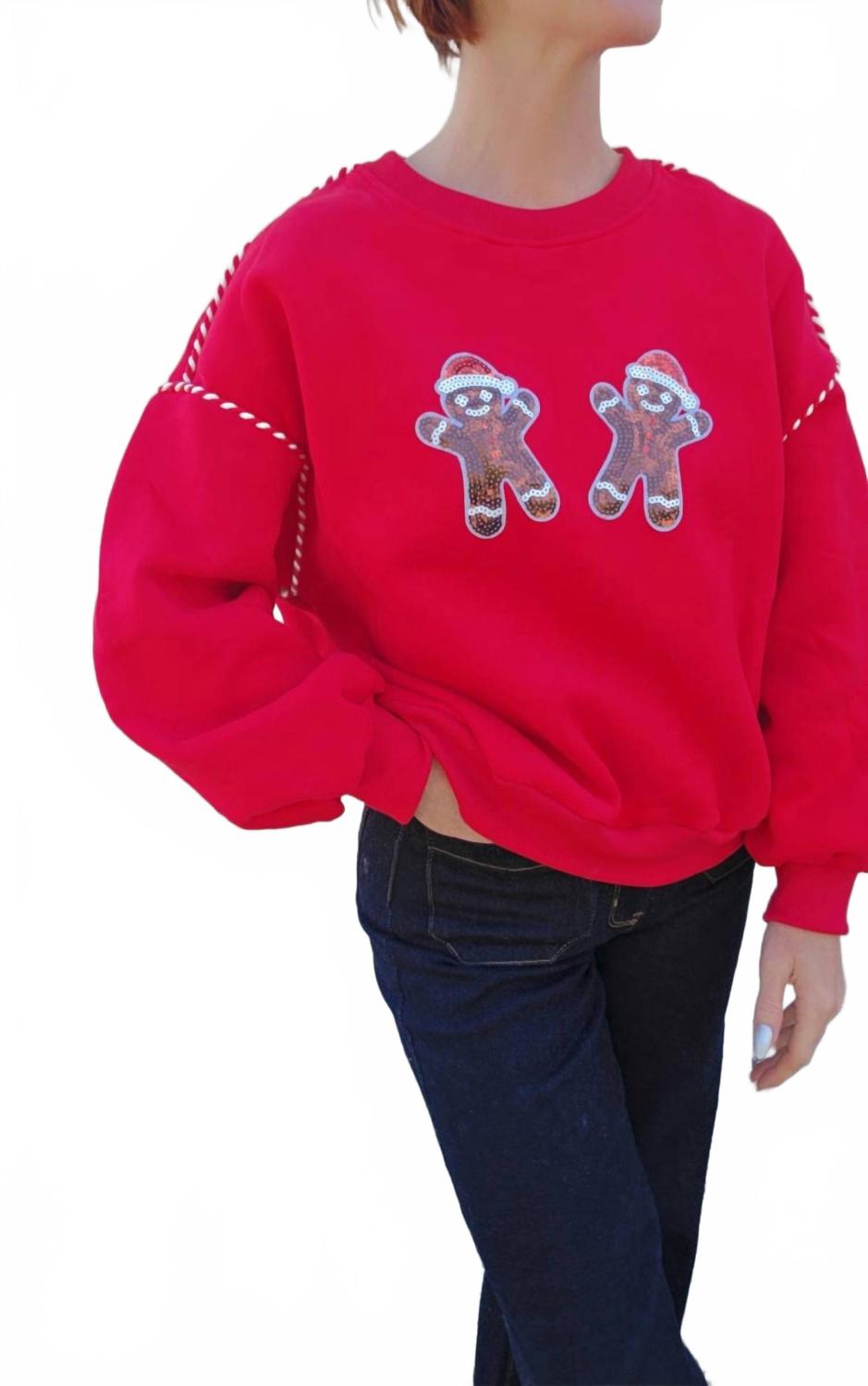 Рождественский пряничный свитер красного цвета Papermoon, красный
Рождественский пряничный свитер красного цвета Papermoon, красный