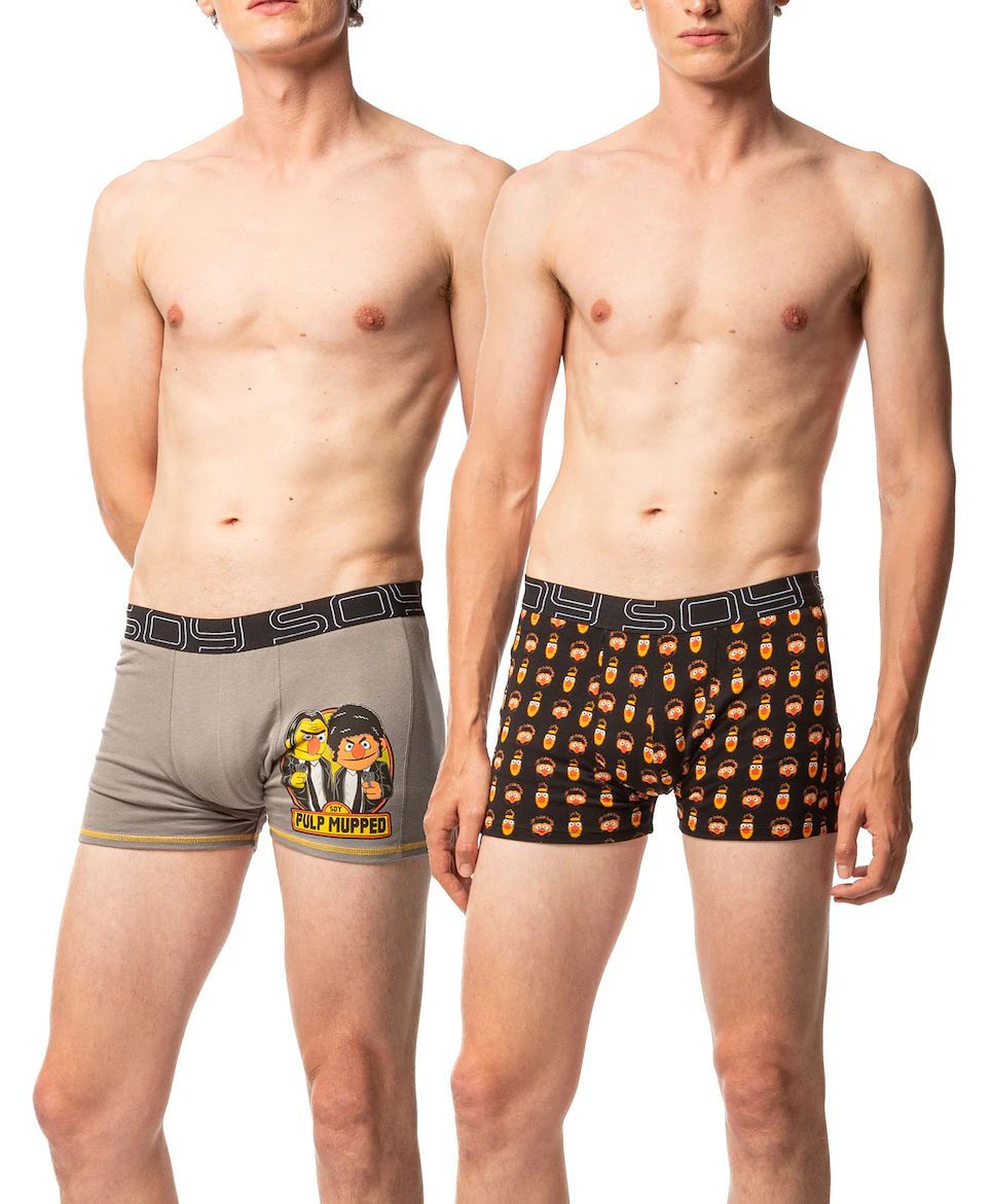 Набор из 2 мужских боксеров из трикотажа, разные цвета SOY, серый 
Набор из 2 мужских боксеров из трикотажа, разные цвета SOY, серый