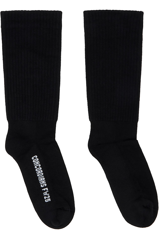 Rick Owens Черные носки Concordian до середины икры
Rick Owens Черные носки Concordian до середины икры
