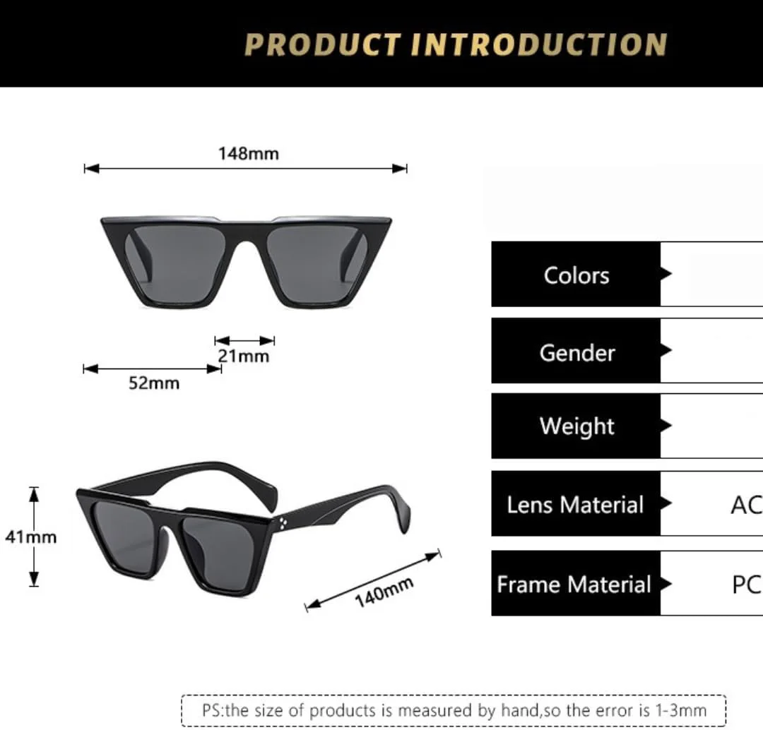 Ретро-стиль, роскошные модные солнцезащитные очки «кошачий глаз» для женщин, стильные очки для отдыха и мужчин с защитой от УФ-излучения UV400 TKKTLLT, Black
Ретро-стиль, роскошные модные солнцезащитные очки «кошачий глаз» для женщин, стильные очки для отдыха и мужчин с защитой от УФ-излучения UV400 TKKTLLT, Black