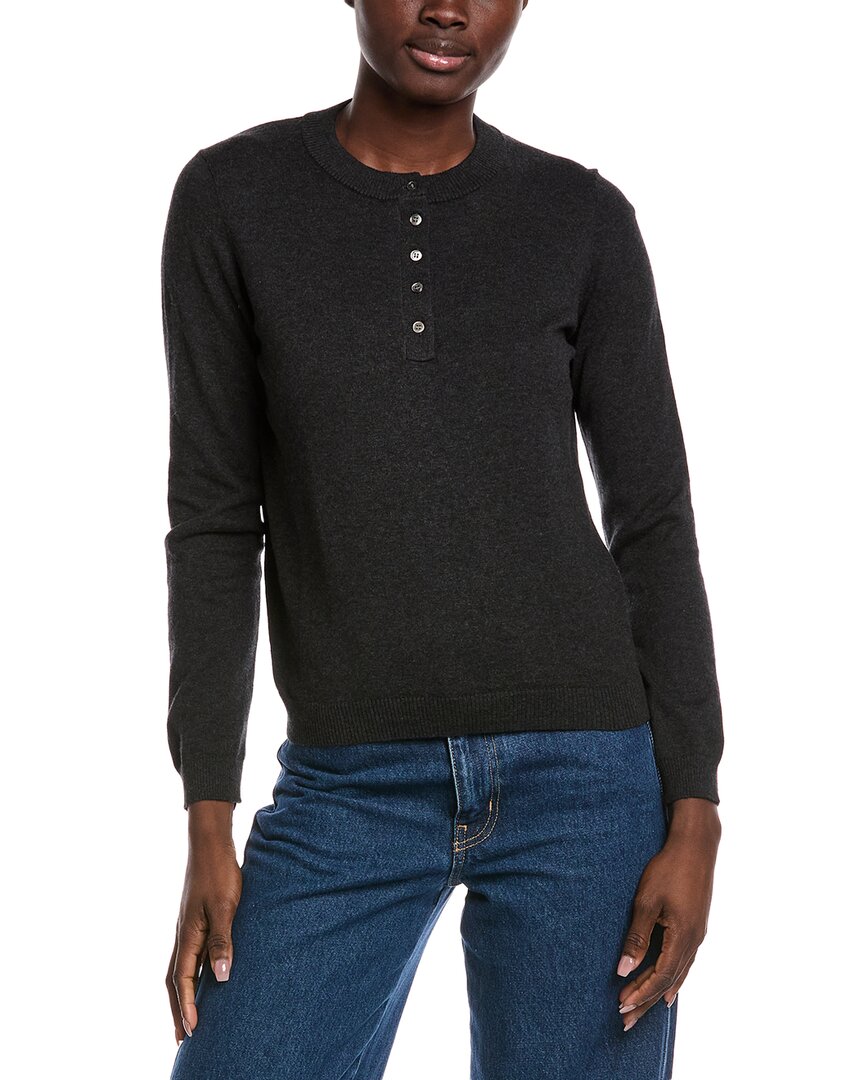 Минни Роуз хенли свитер из кашемировой смеси Minnie Rose, черный
Минни Роуз хенли свитер из кашемировой смеси Minnie Rose, черный