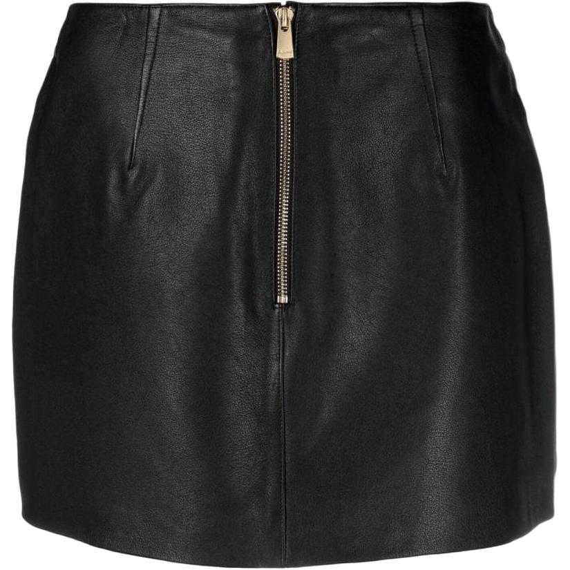 Кожаная мини-юбка PINKO, черная 
Кожаная мини-юбка PINKO, черная