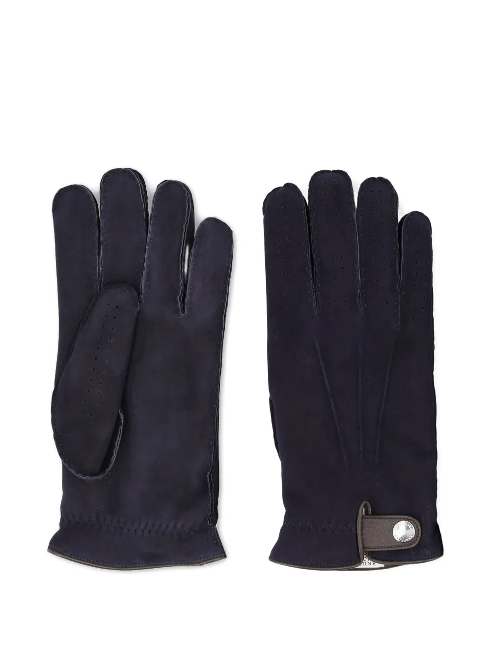 Перфорированные кожаные перчатки Brunello Cucinelli, синий
Перфорированные кожаные перчатки Brunello Cucinelli, синий