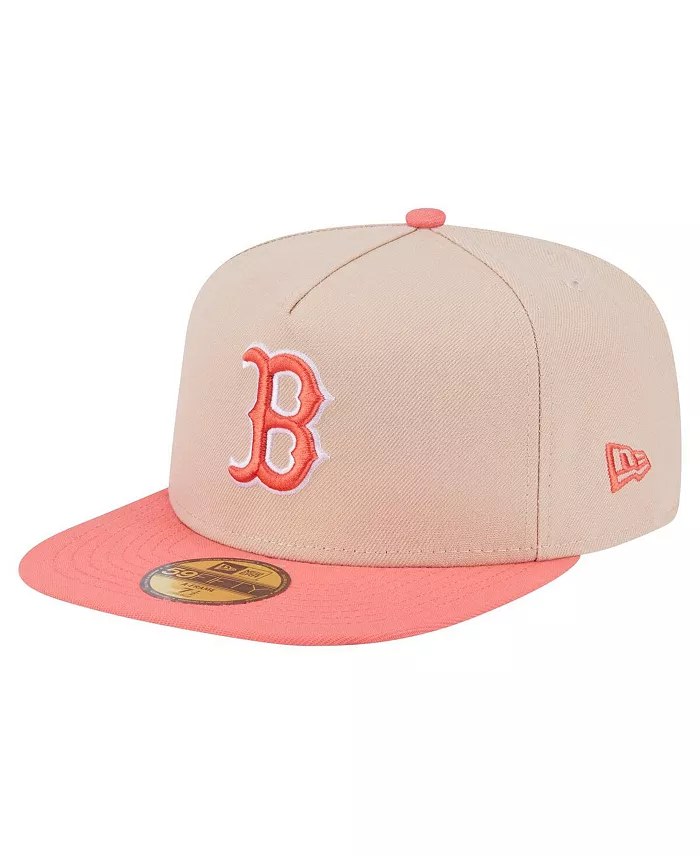 Мужская светло-бежевая/коралловая кепка Boston Red Sox в двухцветном исполнении с А-образной оправой 59FIFTY New Era
Мужская светло-бежевая/коралловая кепка Boston Red Sox в двухцветном исполнении с А-образной оправой 59FIFTY New Era